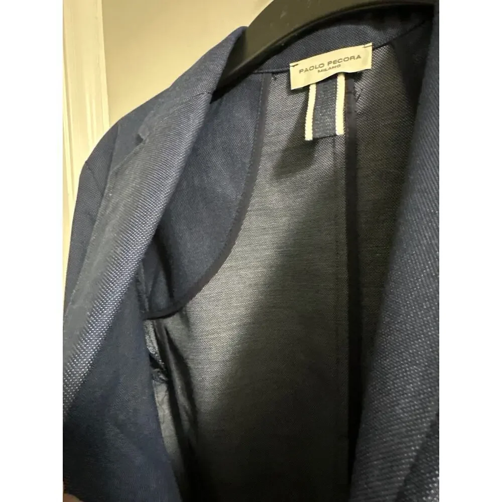 🔥FLASH‎ SALE🔥 PAOLO PECORA blue jacket Kids Boys size 12 - Picture 10 of 13